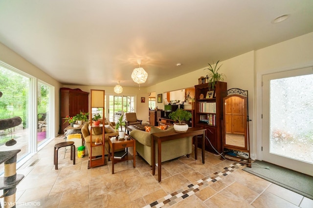 view of living area