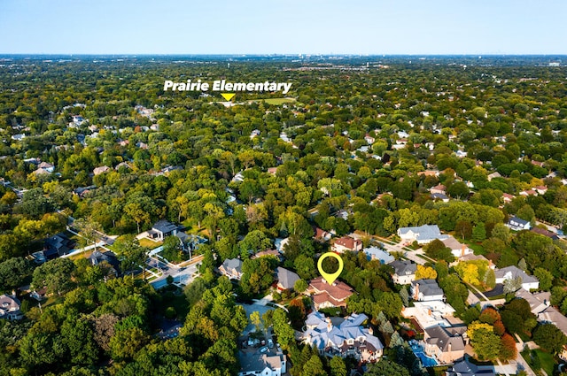 aerial overview of property's location