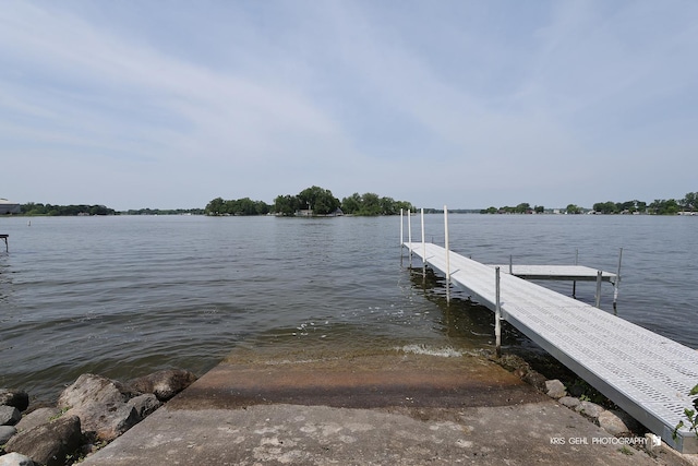 536 Circle Dr, Fox Lake, IL 60020 - dock featuring a water view
