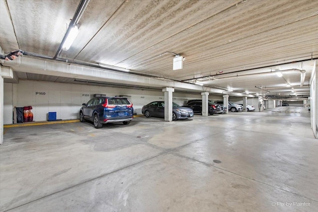 view of parking deck