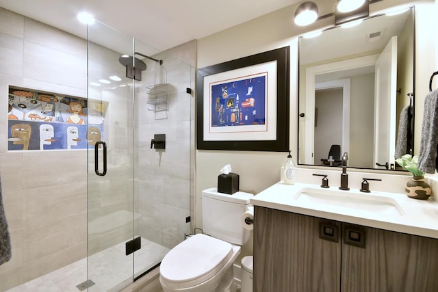 262 N Addison Ave, Elmhurst, IL 60126 - full bathroom featuring vanity and a shower stall