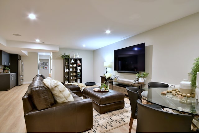 262 N Addison Ave, Elmhurst, IL 60126 - living area with light wood-style flooring and recessed lighting