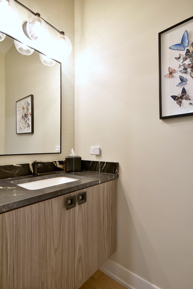 262 N Addison Ave, Elmhurst, IL 60126 - bathroom featuring vanity and baseboards