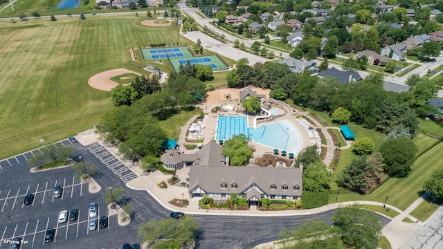 view of property location with a pool