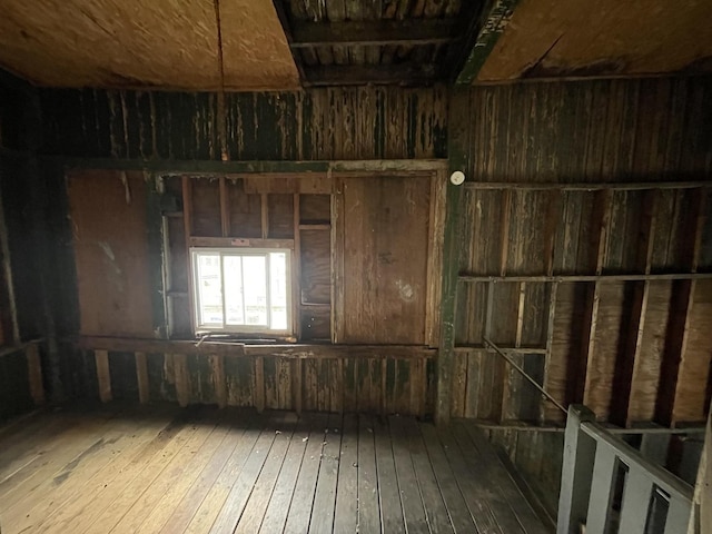 miscellaneous room featuring hardwood / wood-style floors