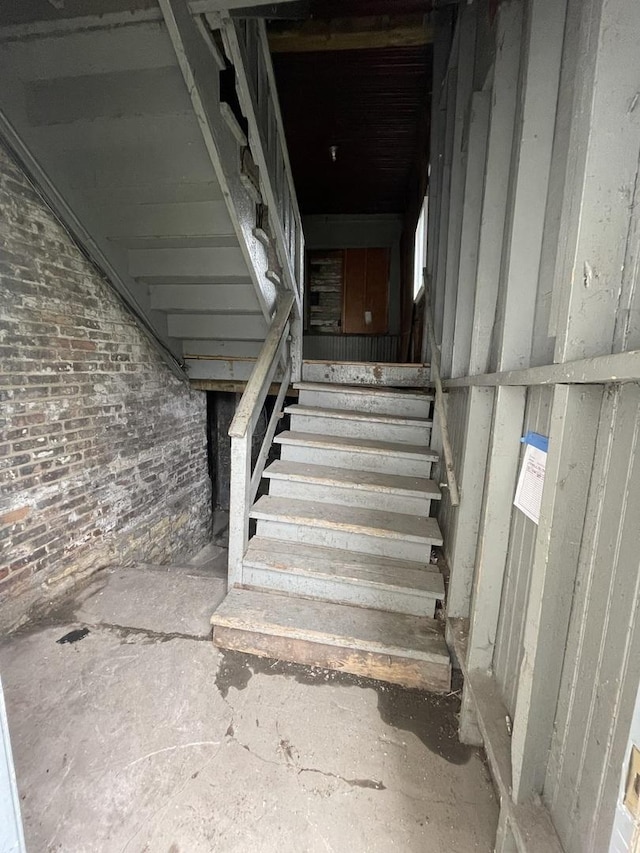 view of stairway