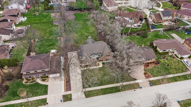 birds eye view of property featuring a residential view