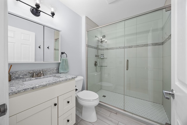 17 E Hattendorf Ave Unit 205, Roselle, IL 60172 - bathroom featuring a stall shower and vanity