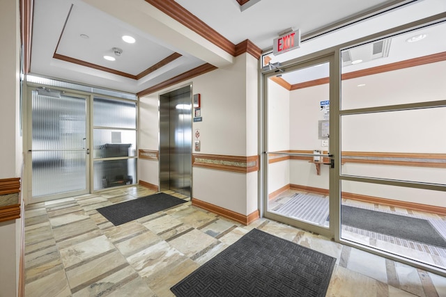 17 E Hattendorf Ave Unit 205, Roselle, IL 60172 - common area with crown molding