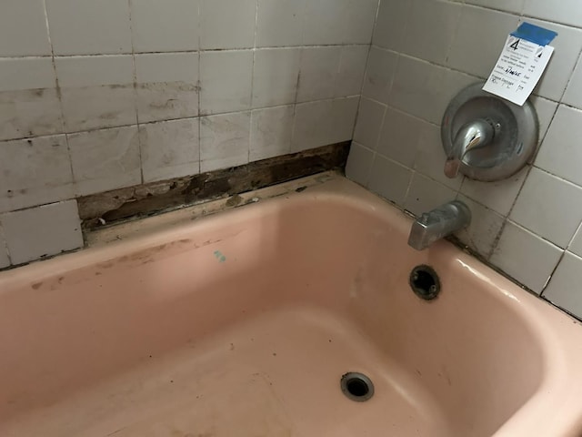 room details featuring a washtub
