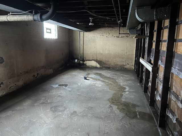 view of basement