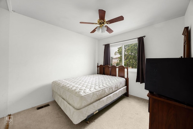 1593 Cornell Pl, Hoffman Estates, IL 60169 - bedroom featuring light colored carpet and ceiling fan