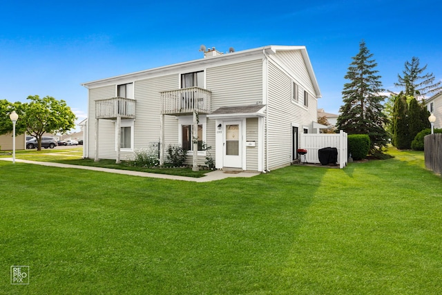 1593 Cornell Pl, Hoffman Estates, IL 60169 - view of front of house featuring a balcony and a chimney