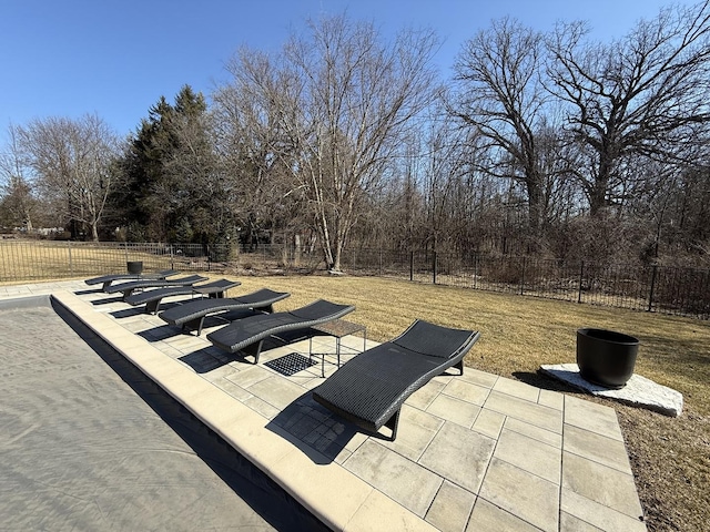 view of patio / terrace with fence