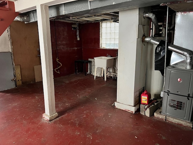 5515 S Hoyne Ave, Chicago, IL 60636 - basement featuring a sink