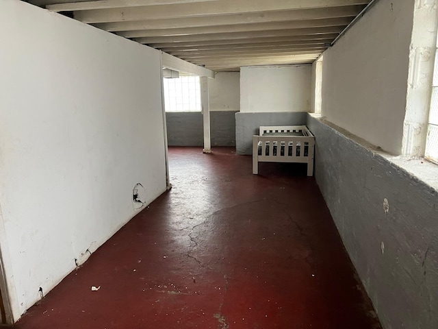 5515 S Hoyne Ave, Chicago, IL 60636 - hall with unfinished concrete flooring