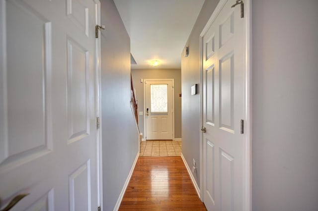 9208 Dexter Ct, Orland Park, IL 60462 - hall with hardwood / wood-style floors and baseboards