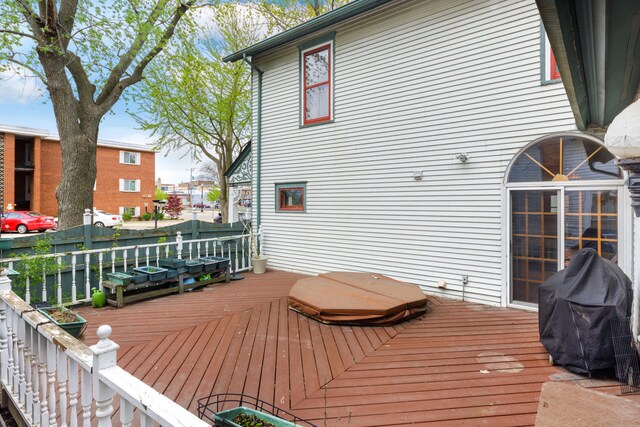 203 High St, West Chicago, IL 60185 - deck featuring grilling area