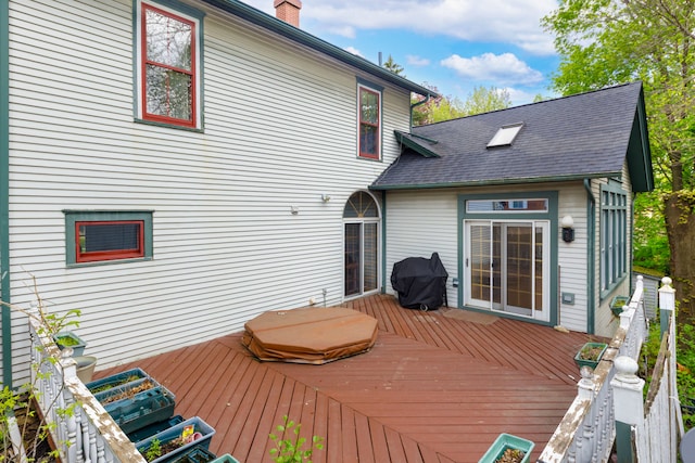 203 High St, West Chicago, IL 60185 - deck featuring a grill