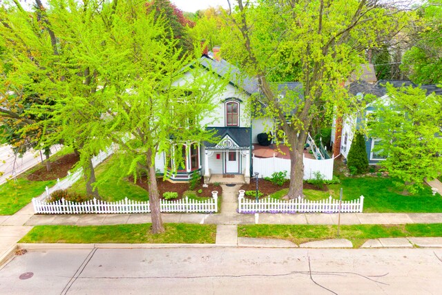 203 High St, West Chicago, IL 60185 - victorian house with a fenced front yard