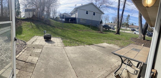 exterior space with fence