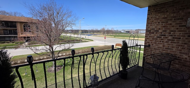 view of balcony