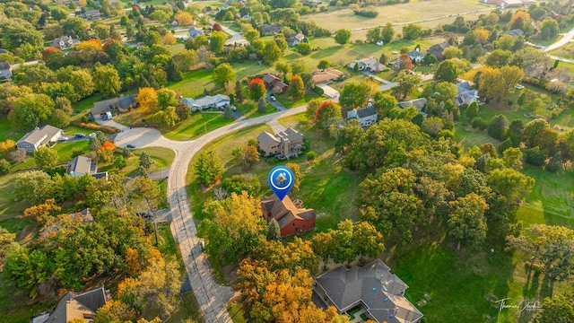 birds eye view of property featuring a residential view