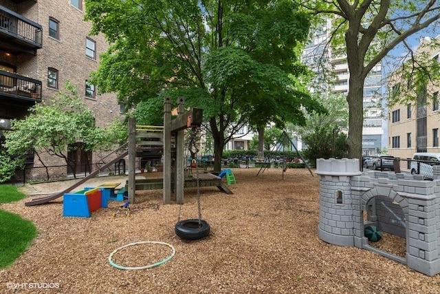 view of jungle gym