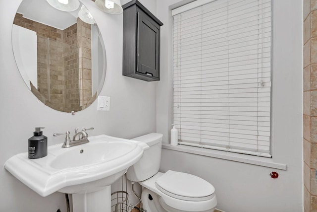 full bath featuring a sink and toilet