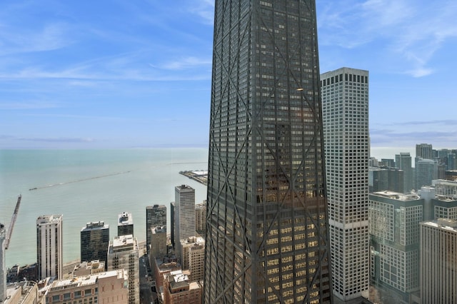 city view featuring a water view