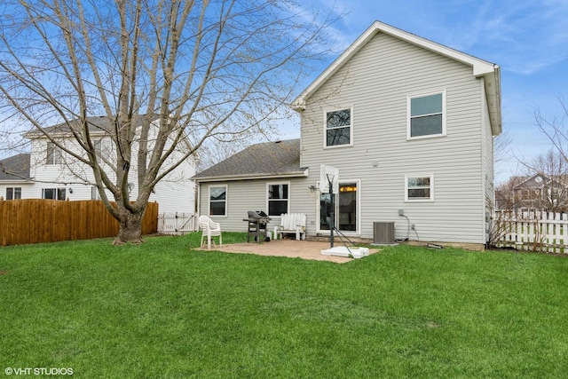 1164 Lakewood Cir, Naperville, IL 60540 - back of property featuring a patio and central air condition unit