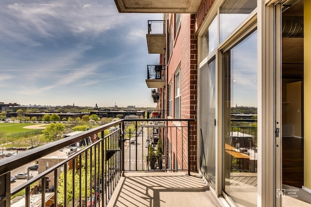 view of balcony