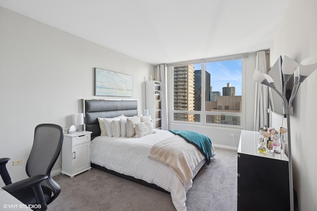 33 W Ontario St Unit 40D, Chicago, IL 60654 - bedroom with baseboards and carpet flooring
