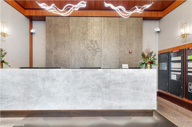 33 W Ontario St Unit 40D, Chicago, IL 60654 - reception area with a chandelier