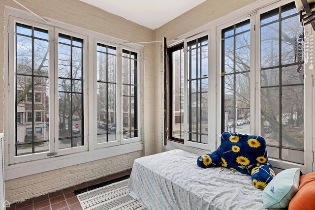 view of tiled bedroom