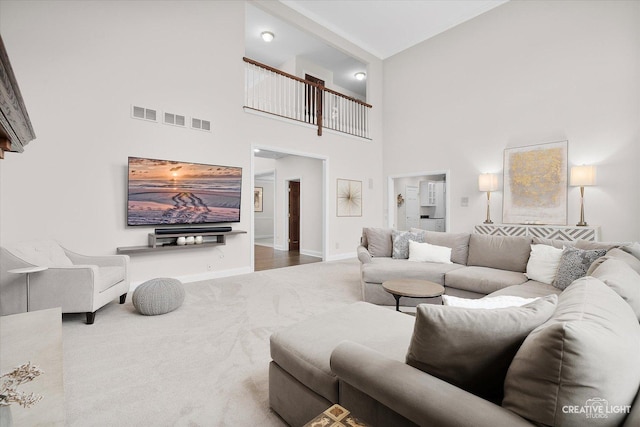 70 New Abbey Dr, Inverness, IL 60010 - carpeted living area featuring visible vents and baseboards