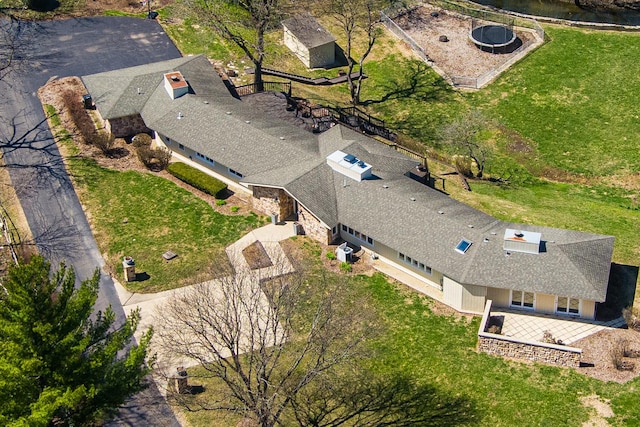 drone / aerial view