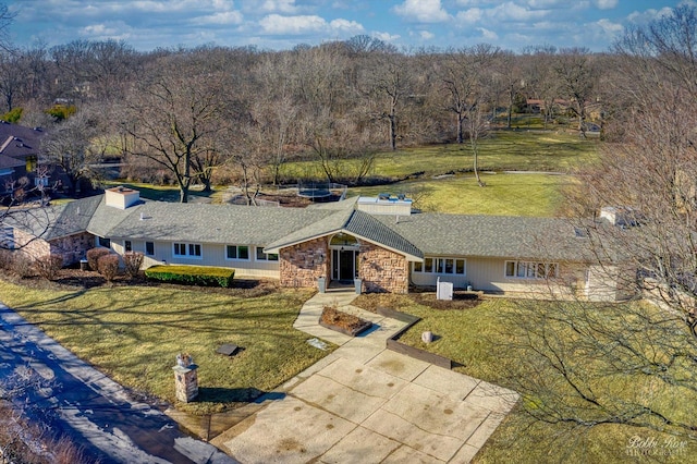 208 Brookdale Ln, Palatine, IL 60067 - aerial view of property and surrounding area