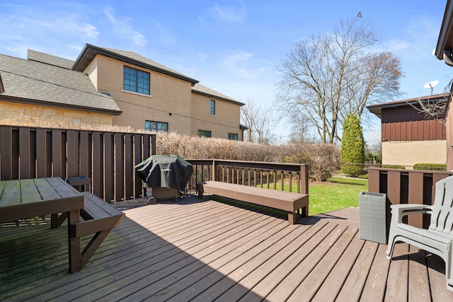 6802 Lyons St, Morton Grove, IL 60053 - view of wooden deck