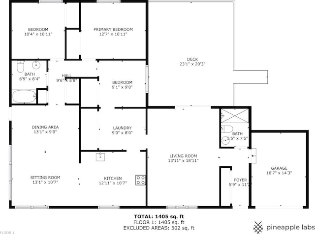 6802 Lyons St, Morton Grove, IL 60053 - floor plan