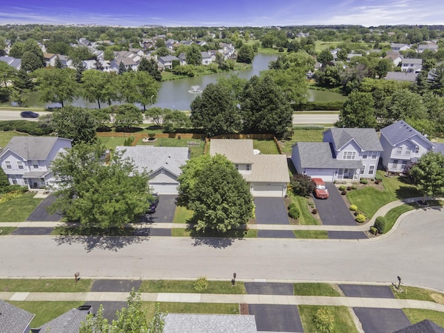 21729 W Hemingway Ct, Plainfield, IL 60544 - aerial view of residential area with a large body of water