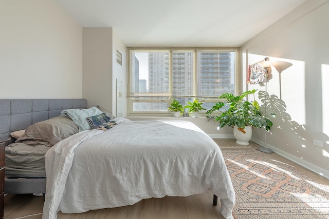 bedroom with baseboards