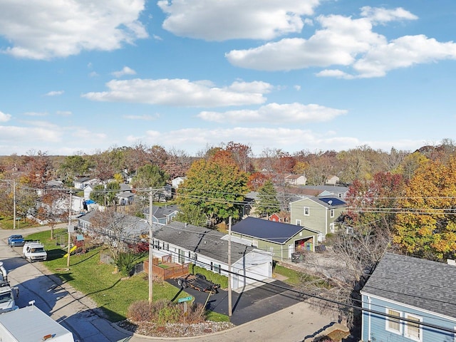 birds eye view of property featuring a residential view