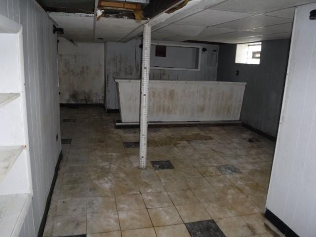 view of basement