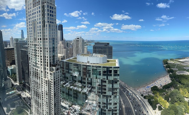 474 N Lake Shore Dr Unit 6102, Chicago, IL 60611 - exterior space featuring a water view and a city view