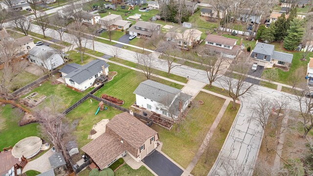 6650 Powell St, Downers Grove, IL 60516 - bird's eye view featuring a residential view