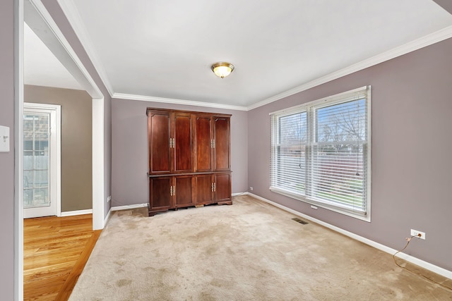 6650 Powell St, Downers Grove, IL 60516 - interior space with baseboards and crown molding
