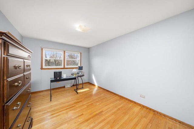 609 Chippewa Ln, Darien, IL 60561 - office space with visible vents, light wood-type flooring, and baseboards