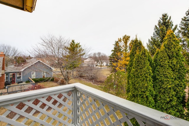 view of balcony