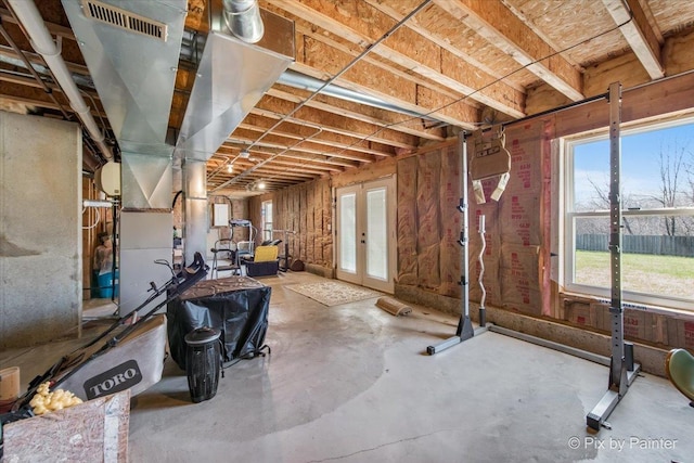 view of basement